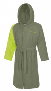 Speedo Bathrobe Microterry Bicolor Green