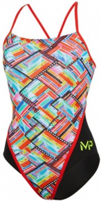 Women's swimwear Michael Phelps Subway Racing Back Multicolor/Black Women's swimwear Michael Phelps Subway Racing Back Multicolor/Black