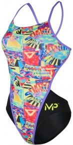 Women's swimwear Michael Phelps Riviera Open Back Multicolor/Black Women's swimwear Michael Phelps Riviera Open Back Multicolor/Black