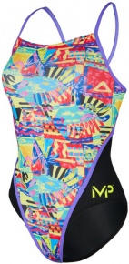 Women's swimwear Michael Phelps Riviera Racing Back Multicolor/Black Women's swimwear Michael Phelps Riviera Racing Back Multicolor/Black