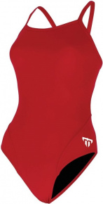 Women's swimwear Michael Phelps Solid Mid Back Red/White Women's swimwear Michael Phelps Solid Mid Back Red/White