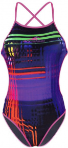 Women's swimwear Aquafeel Neon Stripes Mini-Crossback Multi