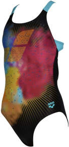 Girl's swimsuit Arena Girls Swimsuit Swim Pro Back Placement Black/Martinica Girl's swimsuit Arena Girls Swimsuit Swim Pro Back Placement Black/Martinica