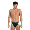 Men's swimsuit Arena Swim Briefs Panel Navy/Green/White