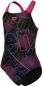 Girl's swimsuit Arena Girls Galactics Swimsuit Swim Pro Back Black/Freak Rose Girl's swimsuit Arena Girls Galactics Swimsuit Swim Pro Back Black/Freak Rose
