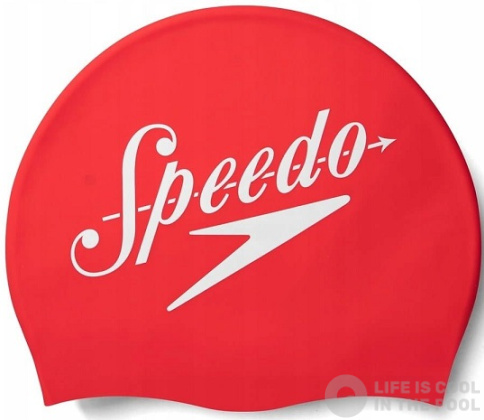 Speedo Slogan Print Swimming Cap