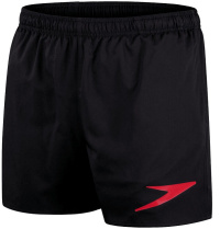Speedo Sport Logo 16 Watershort Black/Fed Red Speedo Sport Logo 16 Watershort Black/Fed Red