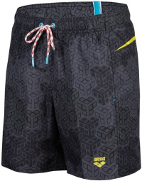 Arena Beach Boxer Allover Printed Pro Black Multi/Soft Green Arena Beach Boxer Allover Printed Pro Black Multi/Soft Green