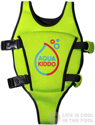 Dječji prsluk za plivanje AquaKiddo Swim Vest Green
