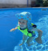 Dječji prsluk za plivanje AquaKiddo Swim Vest Green