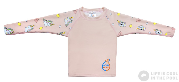 Dječja UV majica za plažu Aquakiddo UV Protection Shirt Unicorns