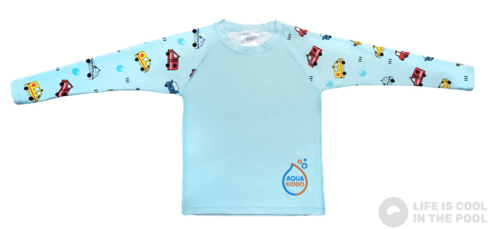 Dječja UV majica za plažu Aquakiddo UV Protection Shirt Cars