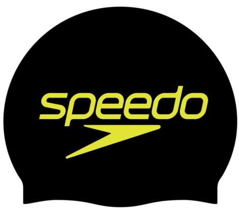 Speedo Slogan Print Cap Black Stacked Logo