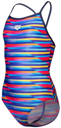 Arena Performance Racing Stripe Light Drop Back Girls Multi