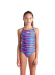Arena Performance Racing Stripe Light Drop Back Girls Multi