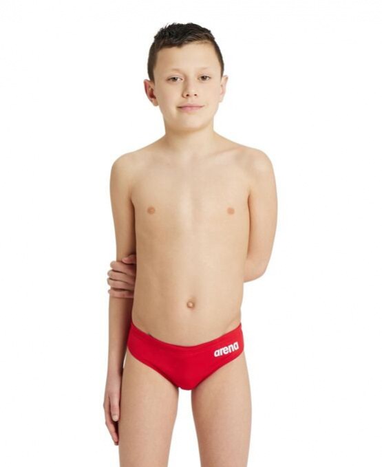 Boy's swimsuit Arena Solid brief junior red