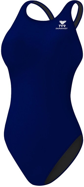 Women's swimwear Tyr Durafast Elite Solid Maxfit Navy