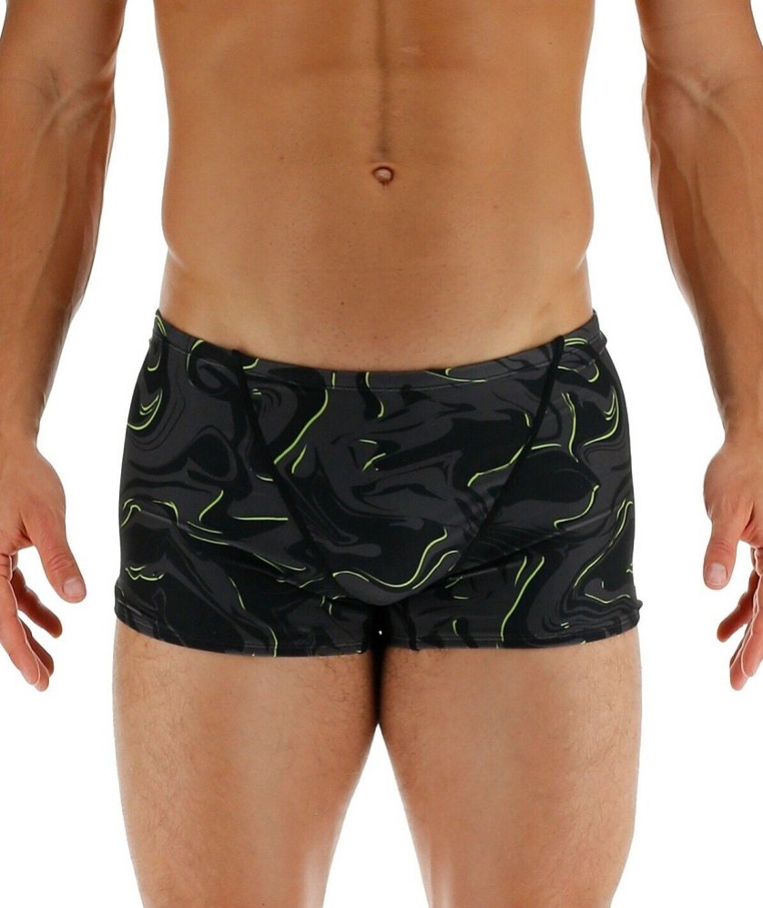 Tyr Galaxy Square Leg Boxer Black/Lime