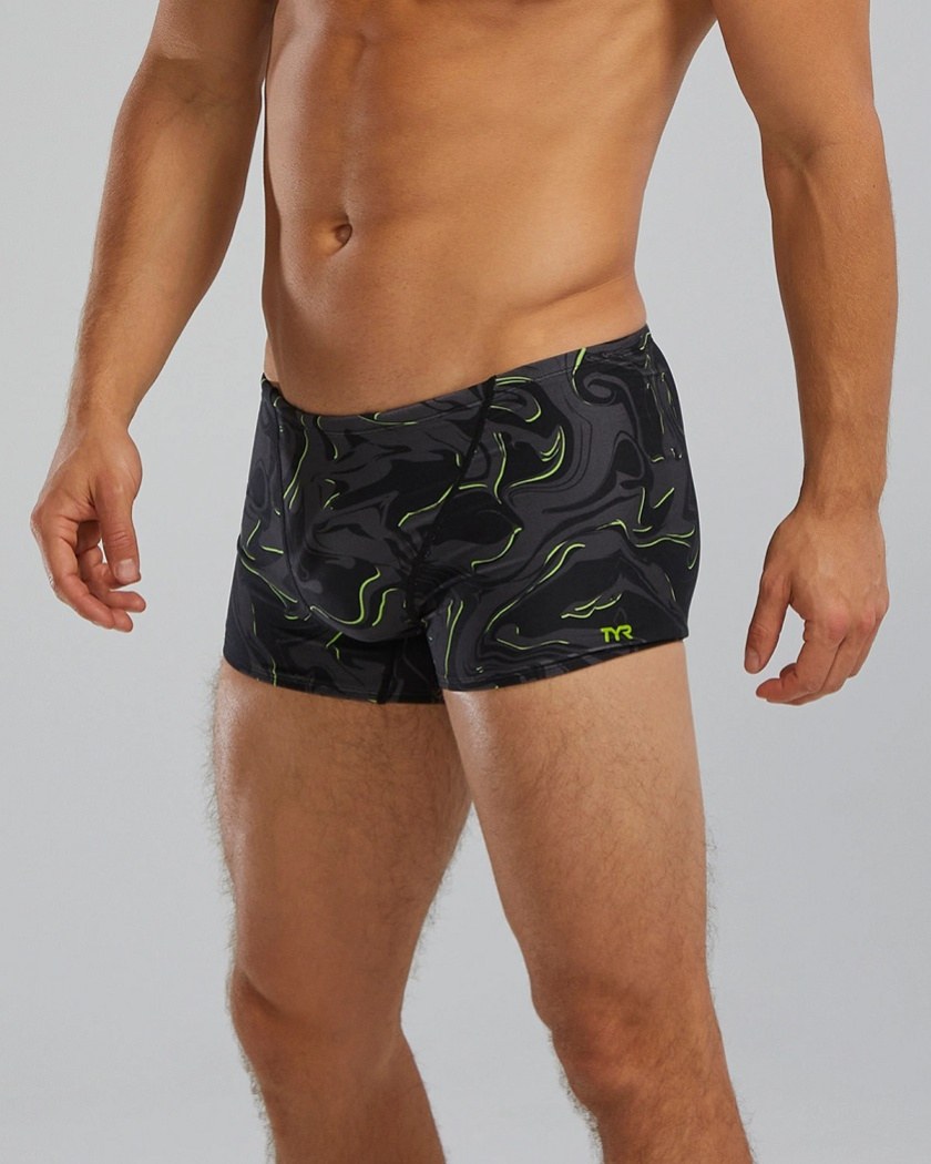 Tyr Galaxy Square Leg Boxer Black/Lime