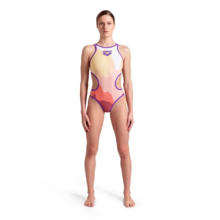 Arena One Morning Light Swimsuit Tech Back Purple/Rose Multi