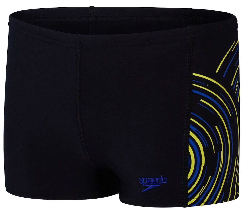 Speedo Plastisol Placement Aquashorts Boys Black/Blue
