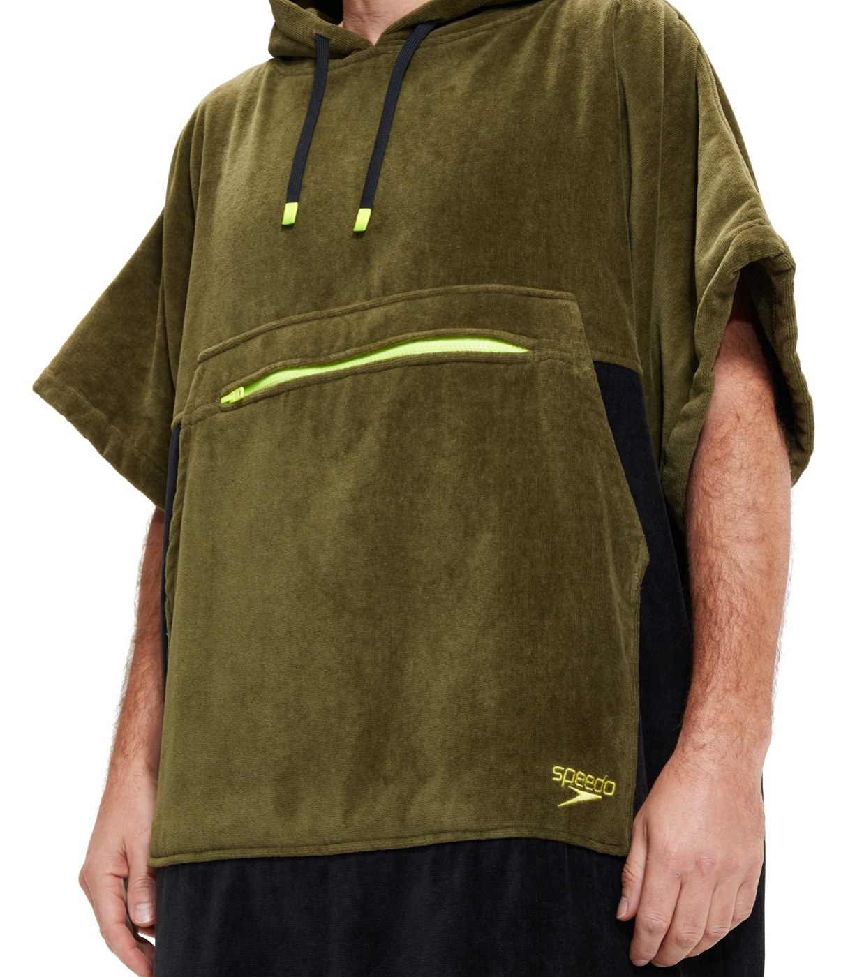 Speedo Swim Poncho Unisex Black/Yellow