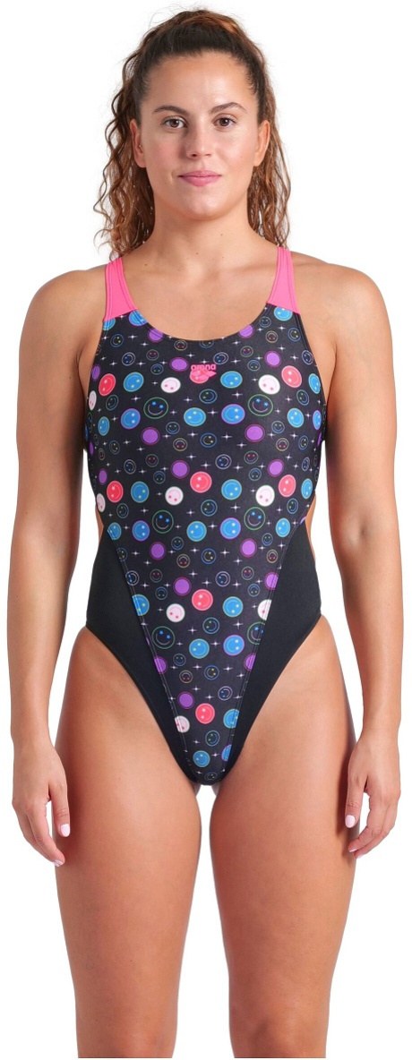 Arena Performance Funny Prints Tech Back Black/Shocking Pink