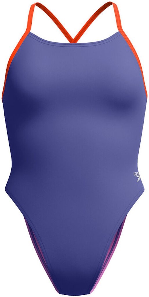 Speedo Womens Solid Tie Back Hapuna Blue
