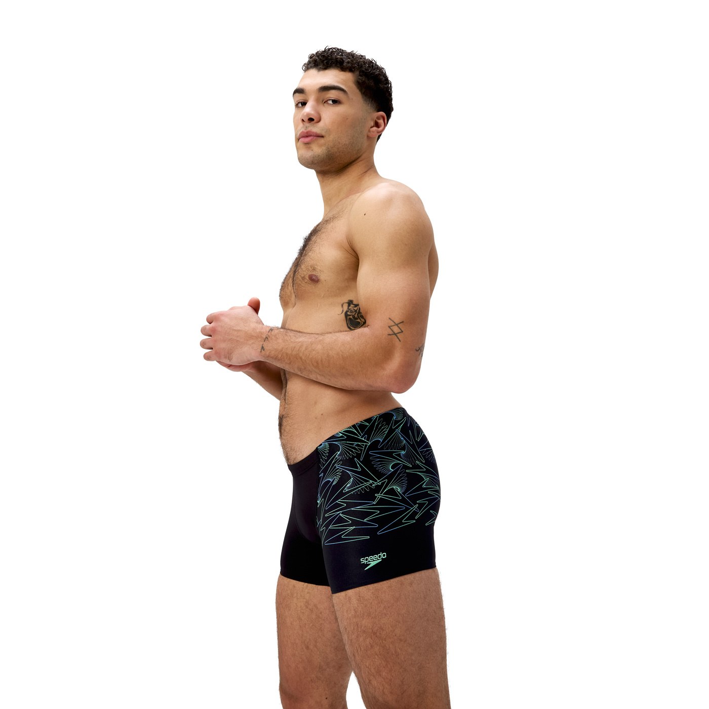 Speedo Hyperboom V-Cut Aquashort Black/Green