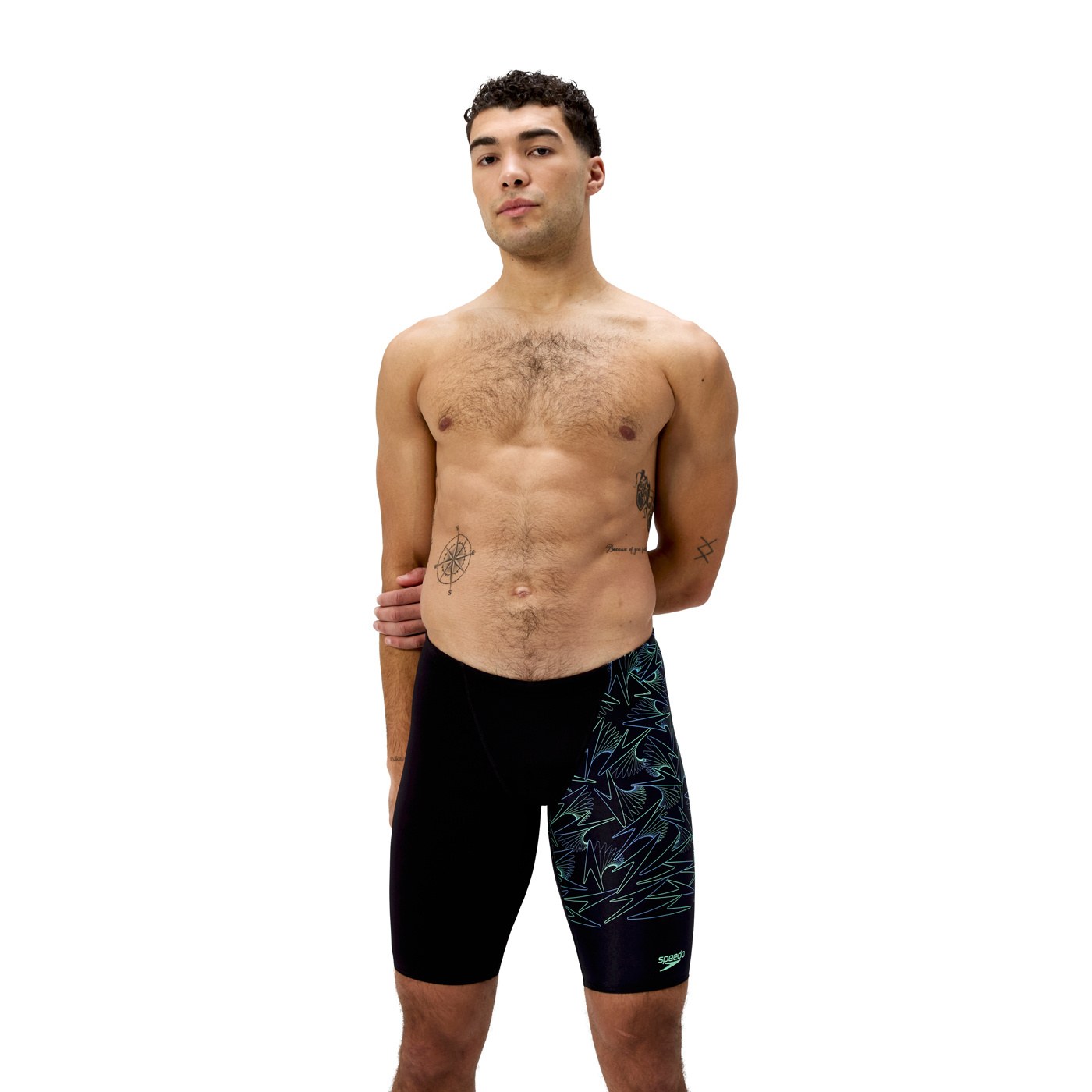 Speedo Hyperboom V-Cut Jammer Black/Green