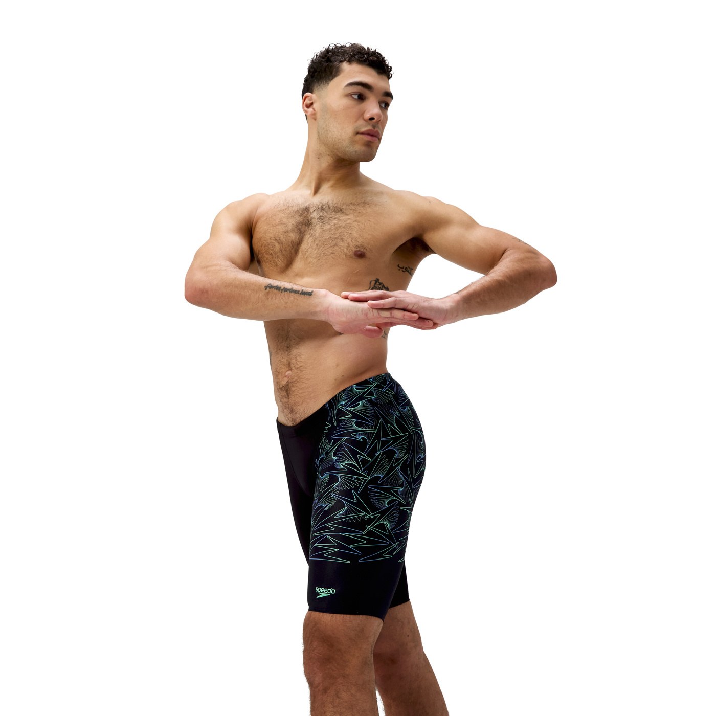 Speedo Hyperboom V-Cut Jammer Black/Green
