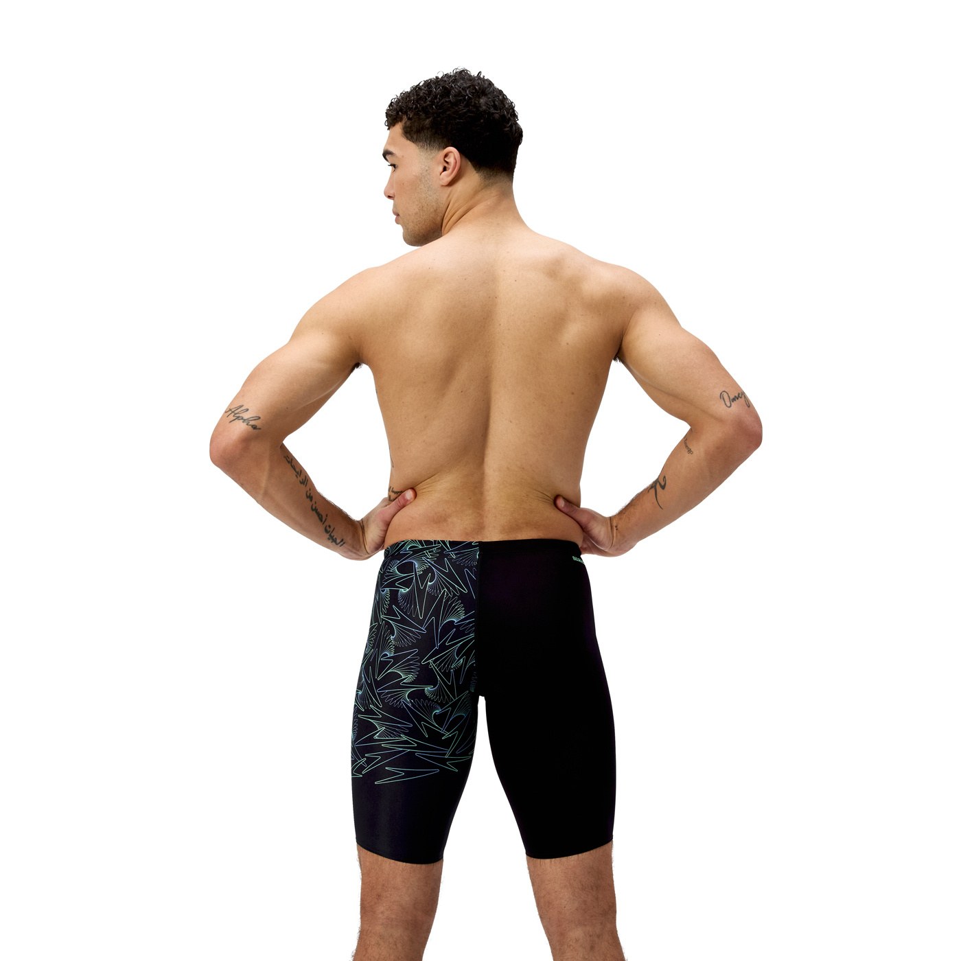 Speedo Hyperboom V-Cut Jammer Black/Green