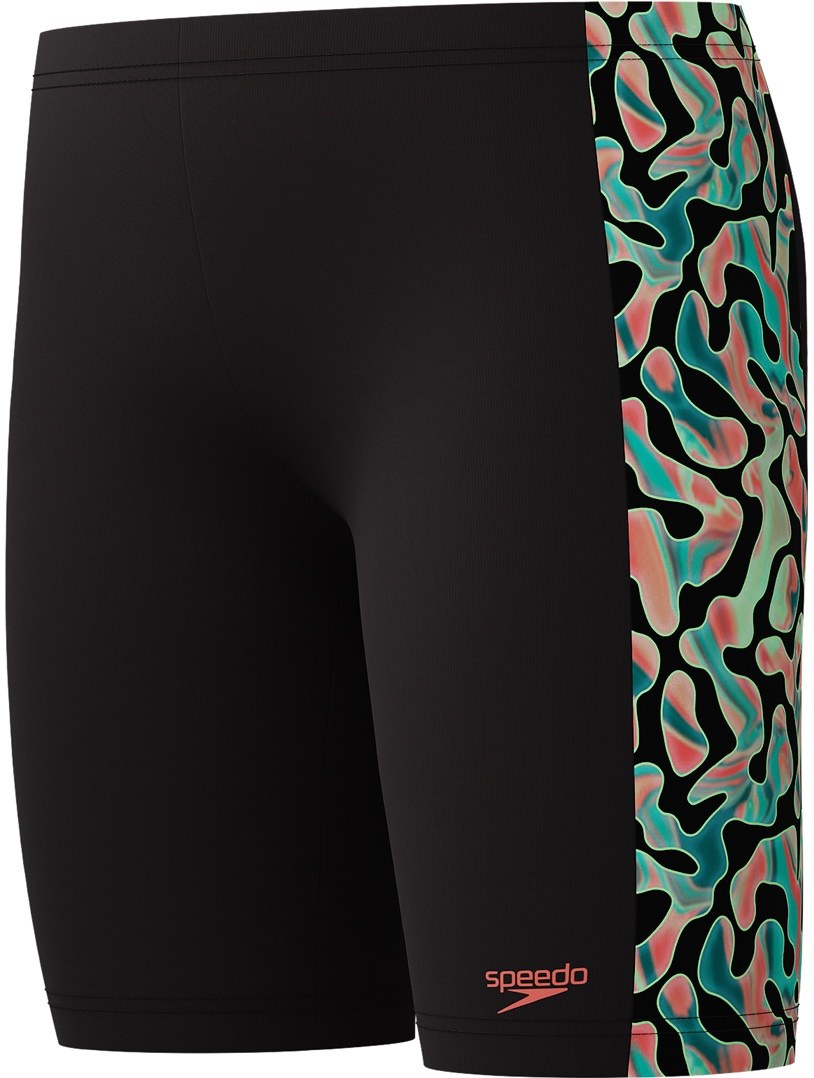 Speedo Digital Allover Panel Jammer Black / Green / Red