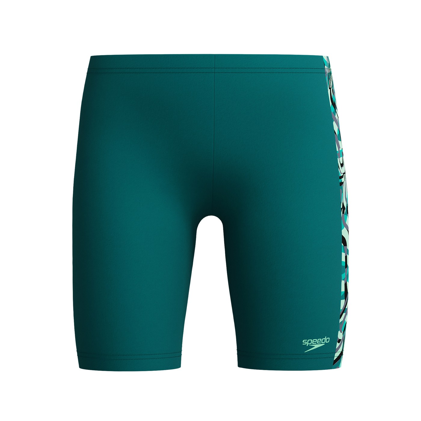 Speedo Digital Allover Panel Jammer Green