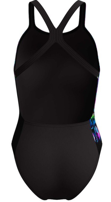 Speedo Printed Powerback One Piece Glitchy Garden/Black