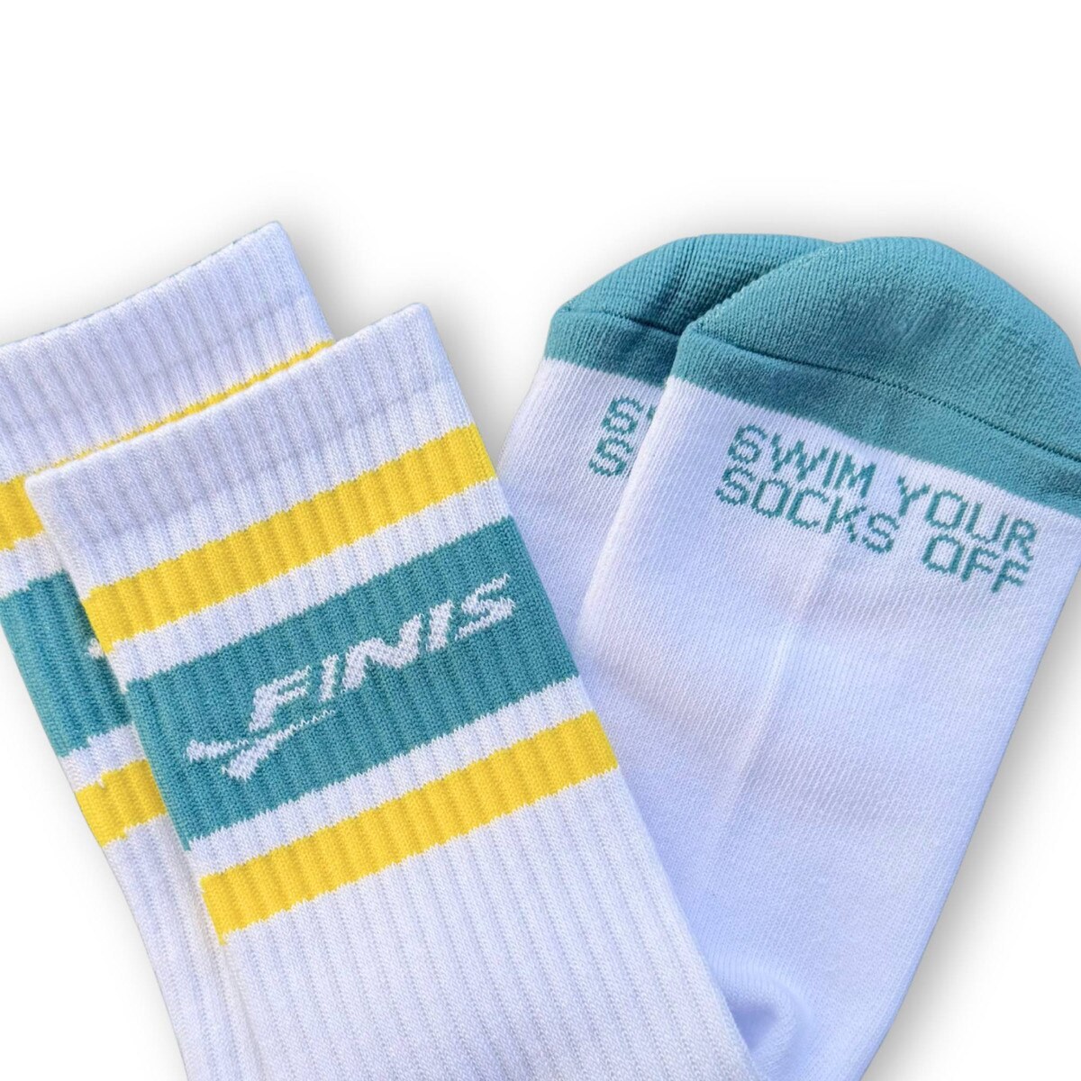 Finis Retro Crew Socks White