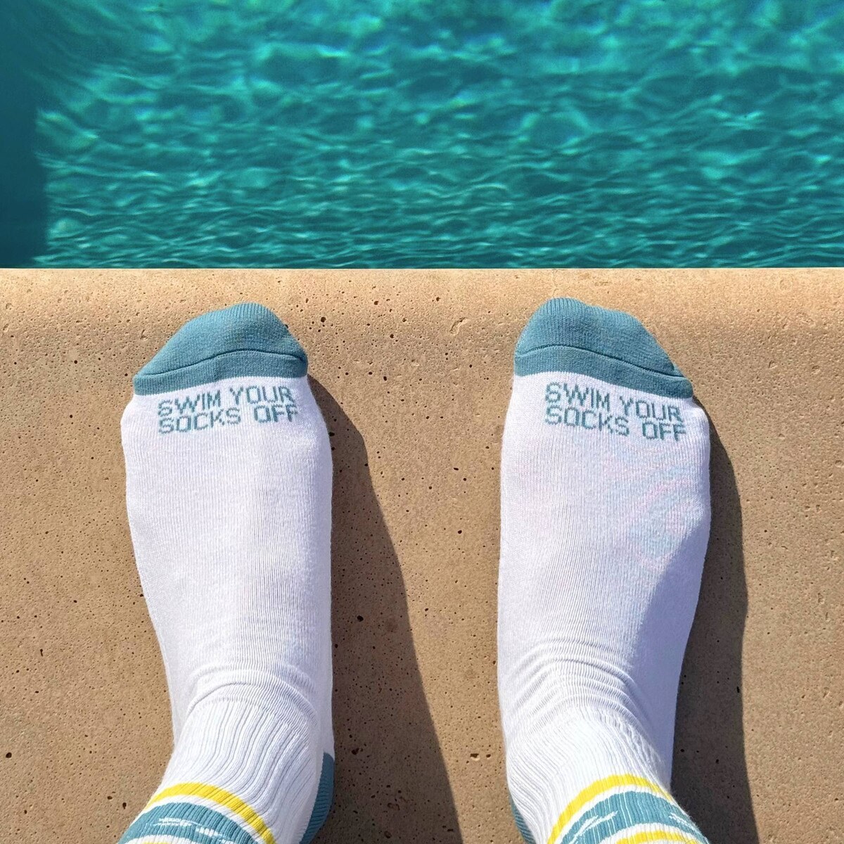 Finis Retro Crew Socks White
