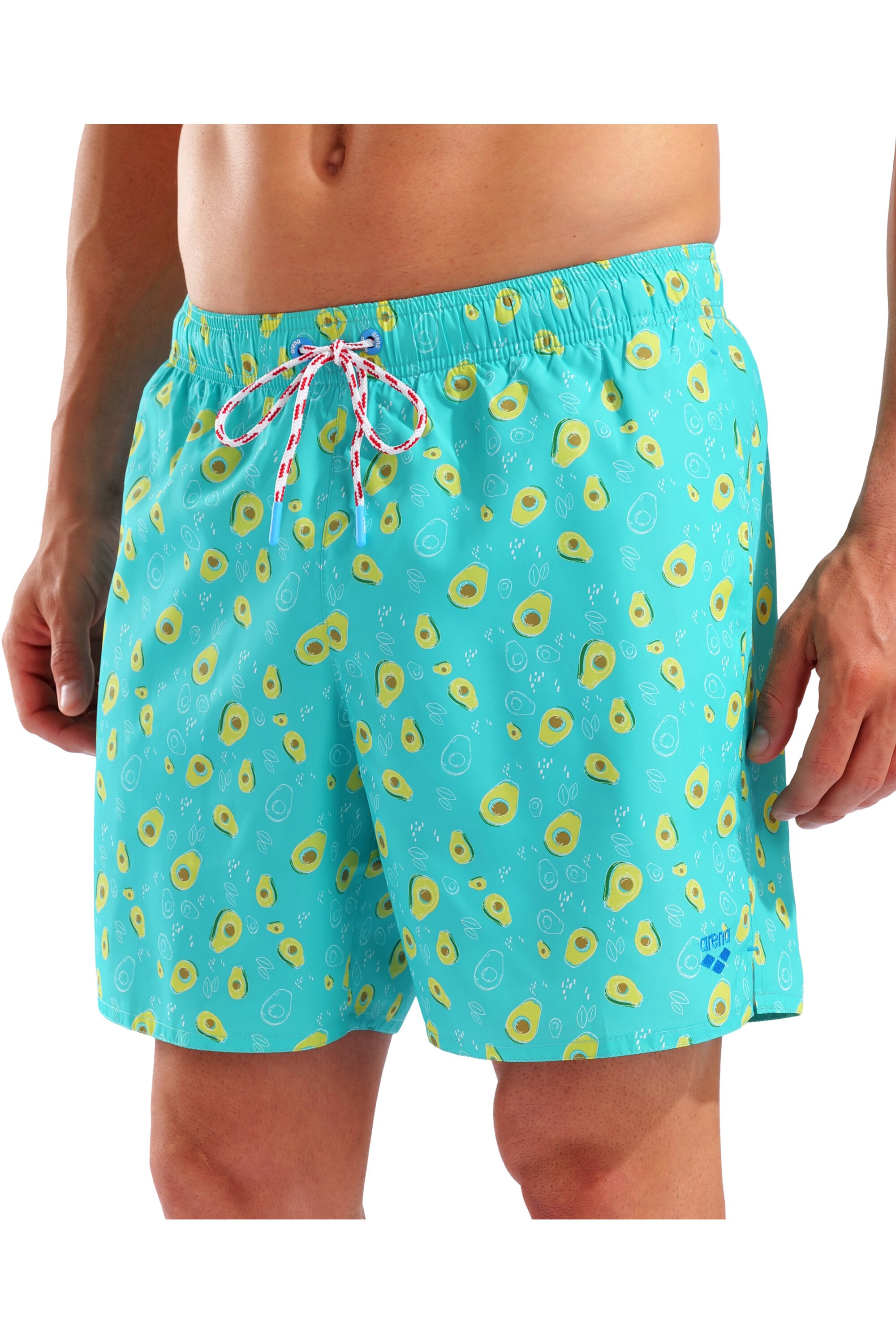 Arena Water Prints Beach Boxer Avocado